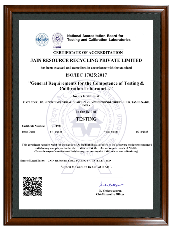 NABL certificate